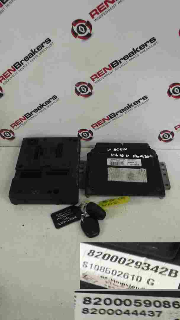 Renault Scenic MK1 1999-2003 1.6 16v ECU SET UCH BCM Immobiliser + 2 Key Fobs