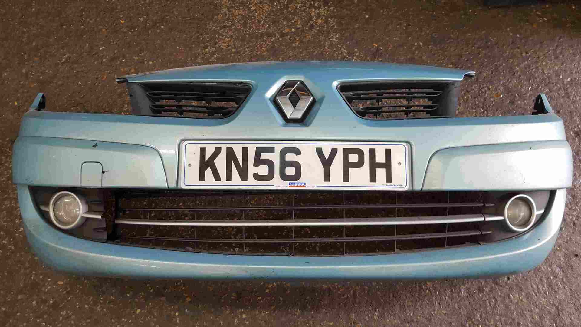 Renault Scenic MK2 2006-2009 Front Bumper Aqua Blue TERNK