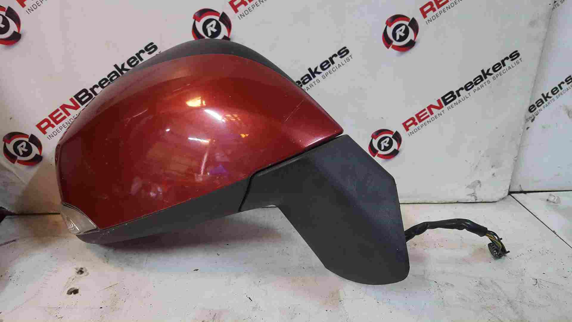 Renault Scenic MK3 2009-2013 Drivers Os Wing Mirror RED Tennj