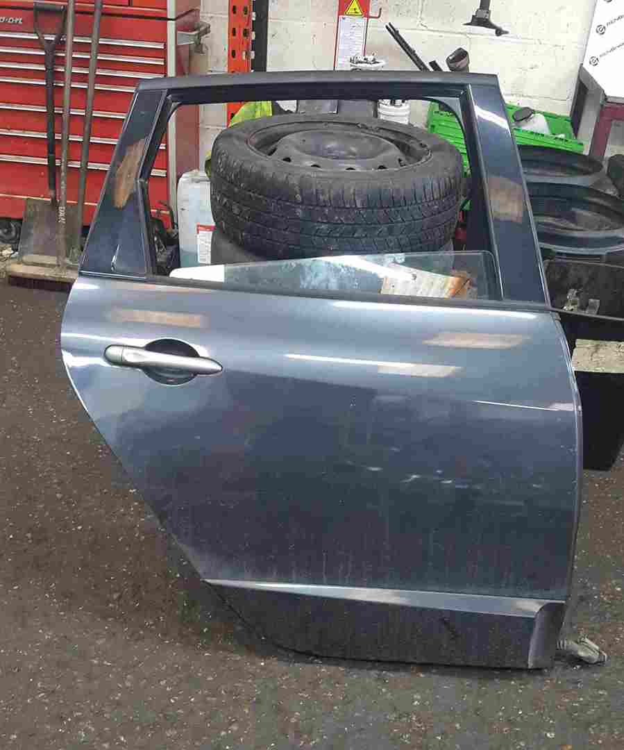 Renault Scenic MK3 2009-2013 Drivers OSR Rear Door Grey TEB66