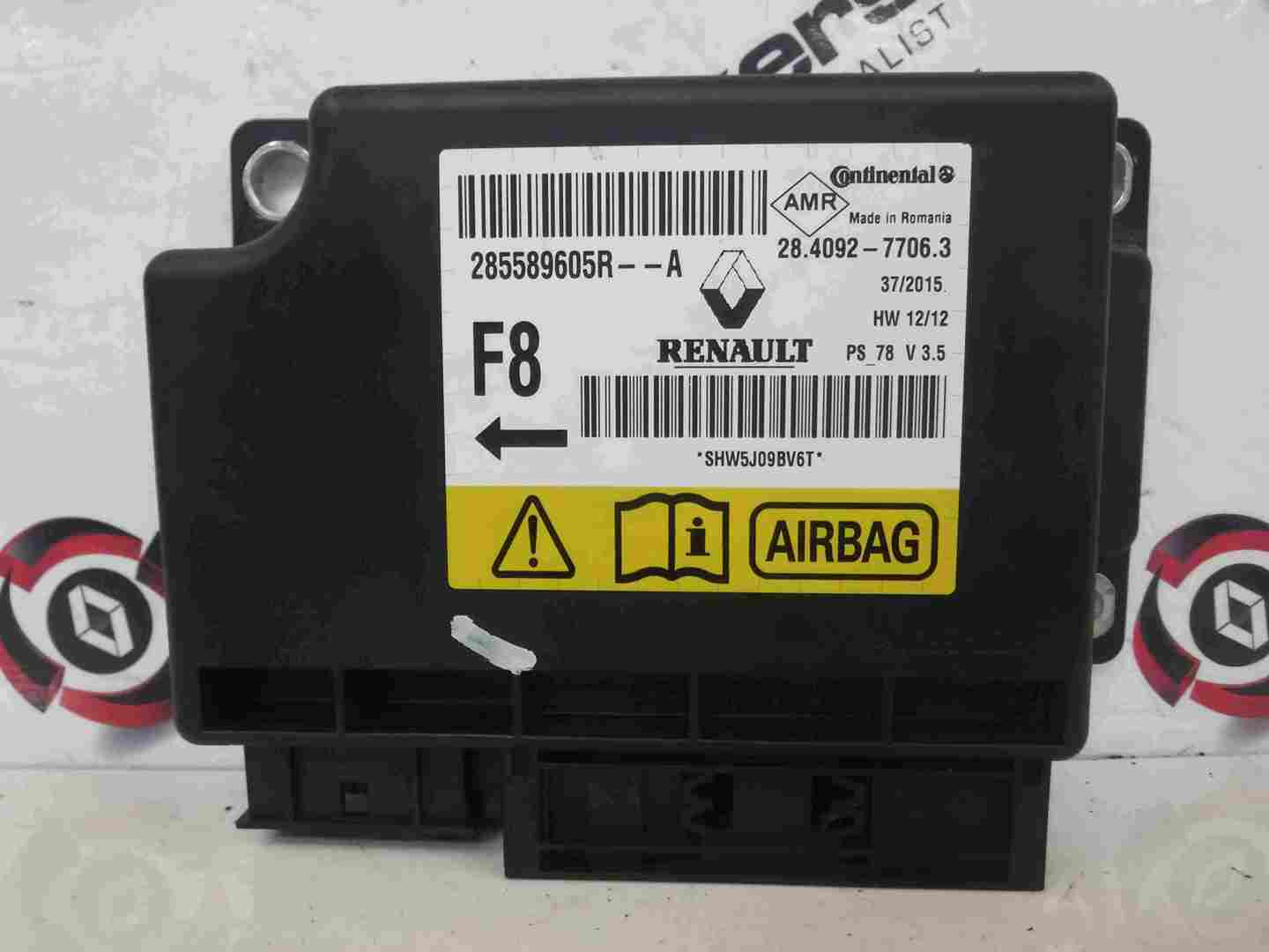 Renault Scenic MK3 2009-2016 Airbag Ecu Module Computer 285589605R