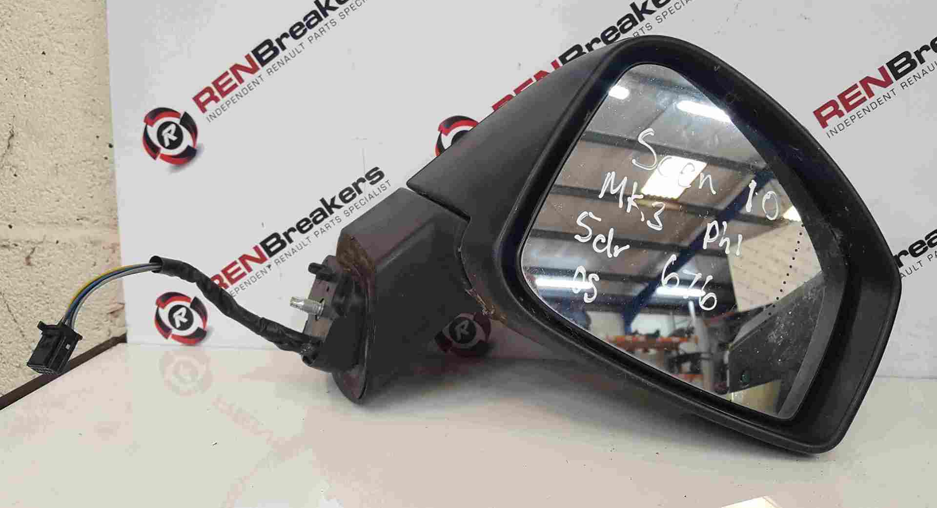 Thumb 2 Renault Scenic MK3 2009-2016 Drivers OS Wing Mirror Black 676