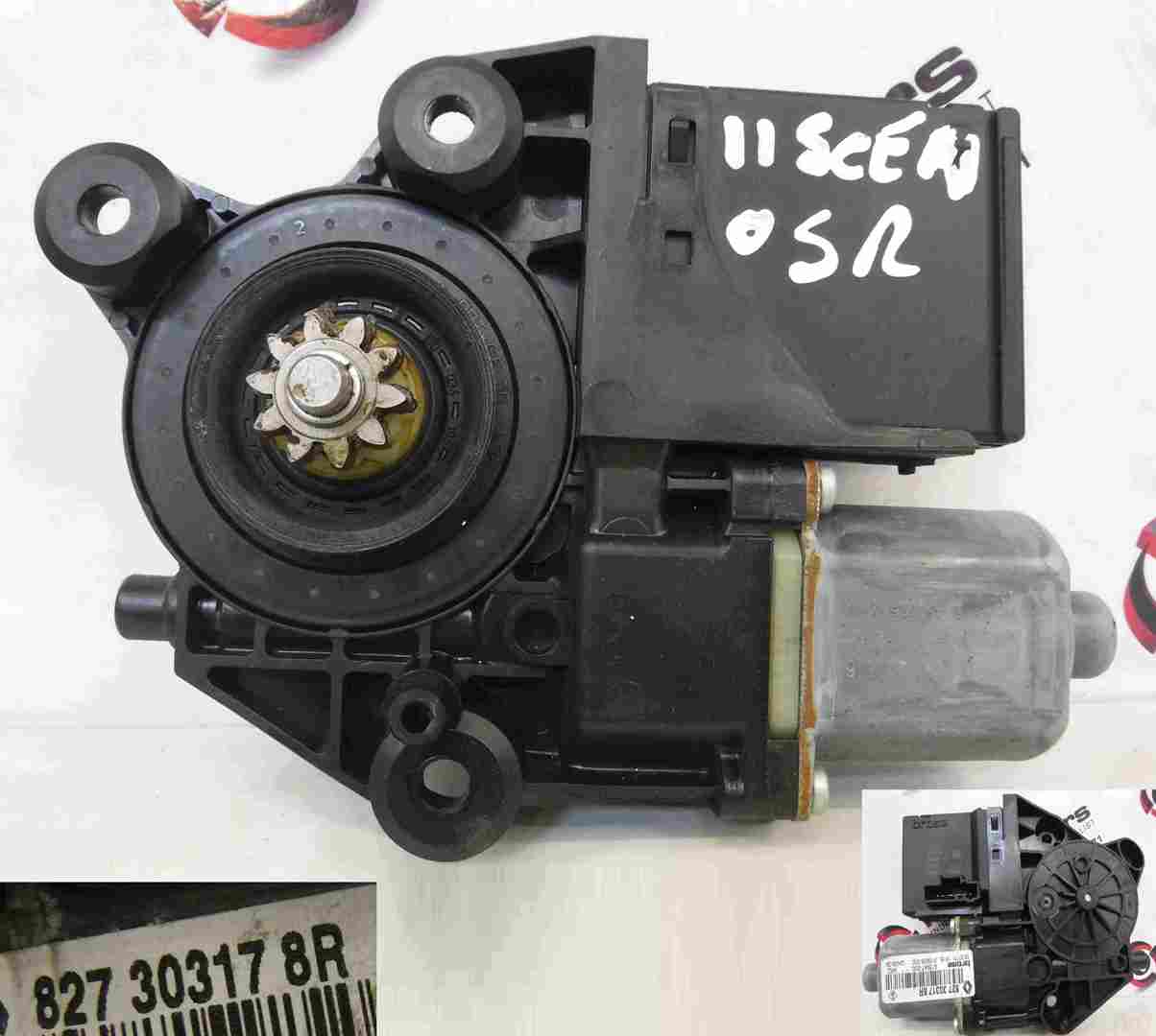 Renault Scenic MK3 2009-2016 Drivers OSR Rear Window Motor 827303178R