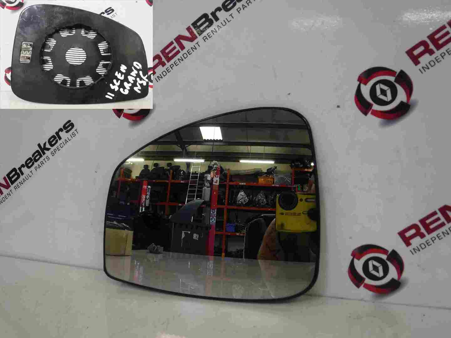 Renault Scenic MK3 2009-2016 Passenger NS Wing Mirror Glass