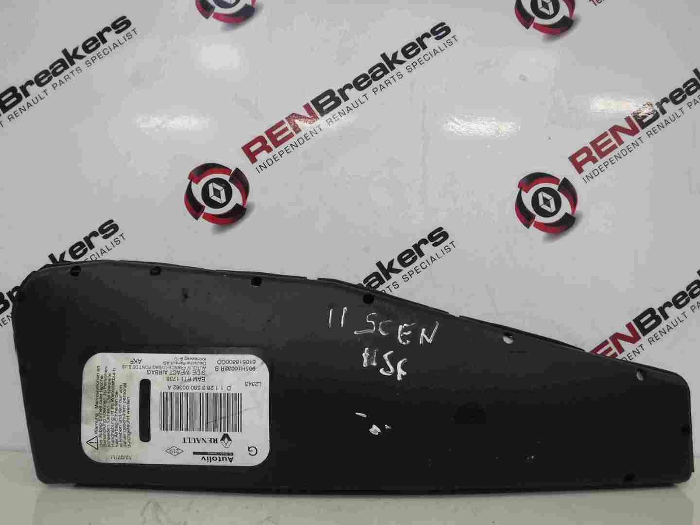 Renault Megane Scenic MK3 2009-2016 Passenger NSF Front Seat Bolster Airbag