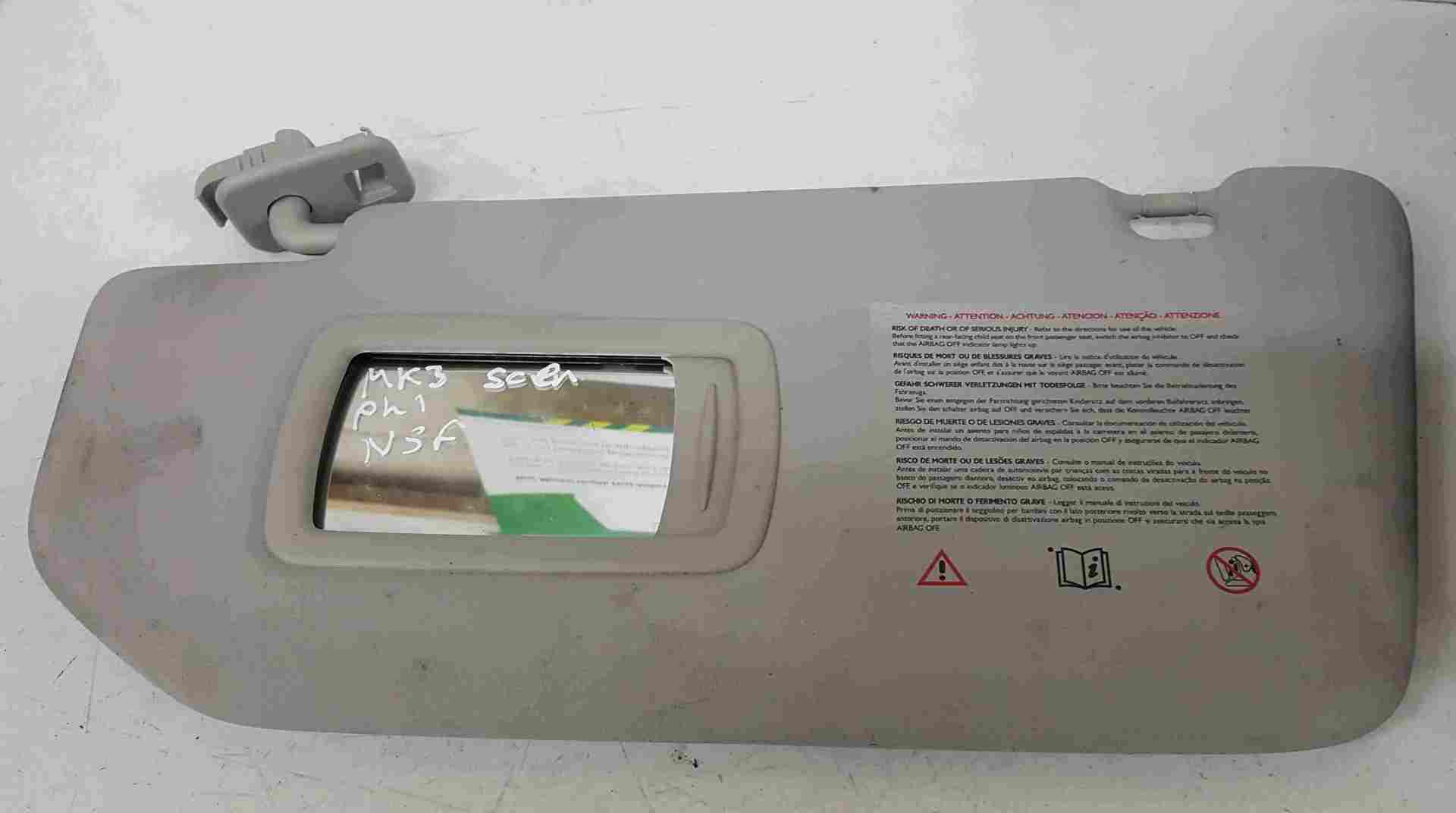 Renault Scenic MK3 2009-2016 Passenger NSF Front Sun Visor