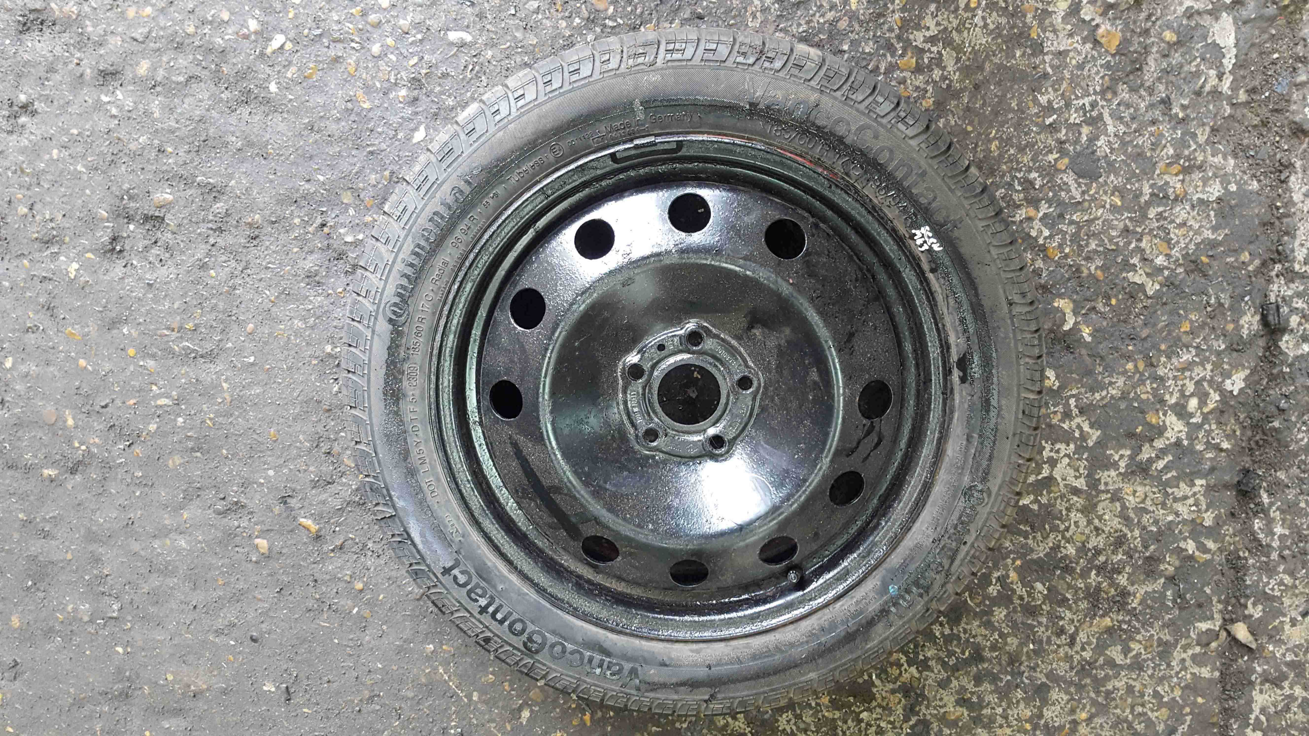 Renault Scenic MK3 2009-2016 Steel Wheel Rim + Tyre 185 60 17 8mm 3/5