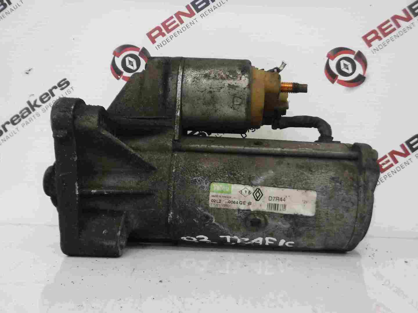 Renault Trafic 2001-2006 2.0 dCi Starter Motor Starting 77001162600
