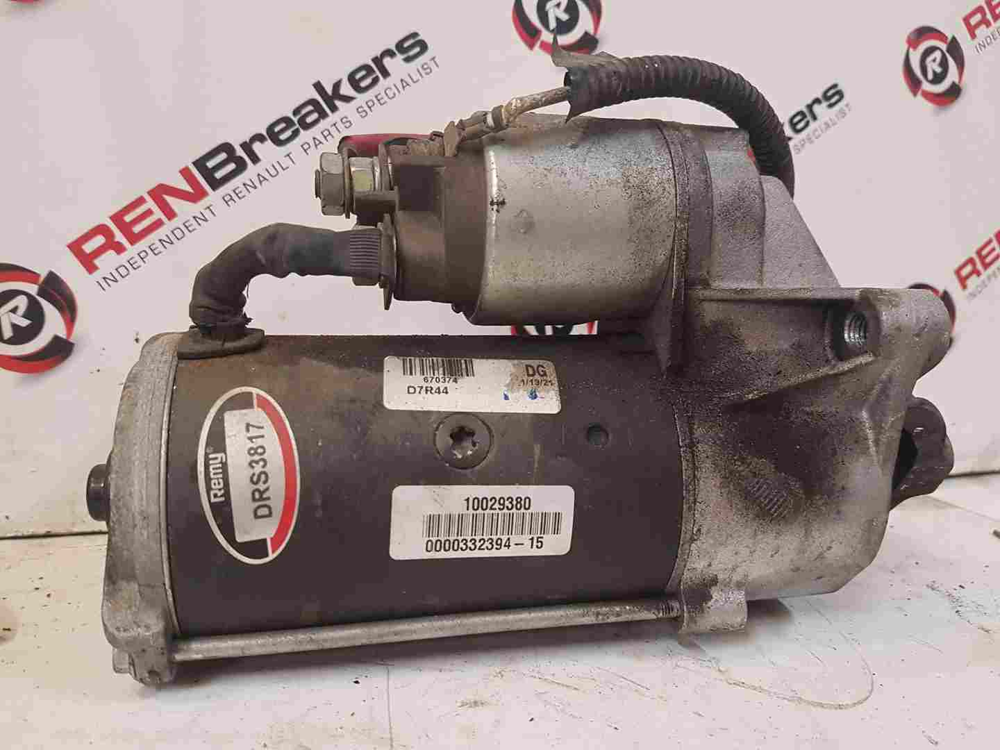 Renault Trafic 2001-2006 1.9 DCI Starter Motor Starting