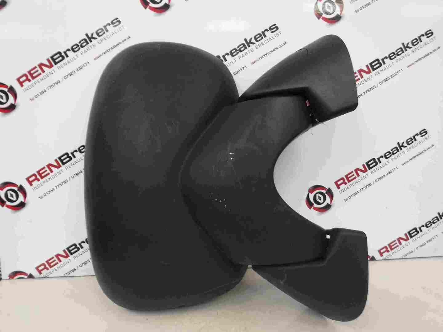Renault Trafic 2001-2006 Drivers OS Wing Mirror Black Plain