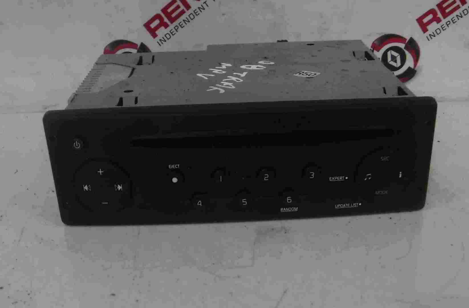 Renault Trafic 2006-2014 Radio Cd Player Update List + Code 8200633634