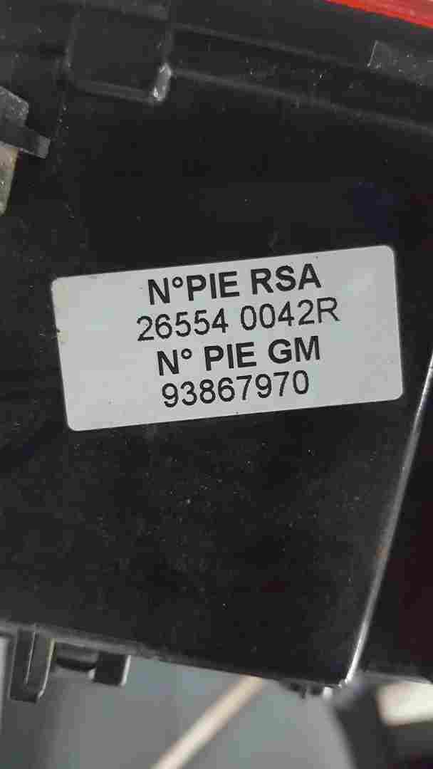 Thumb 2 Renault Trafic Mk3 2014-2018 Passenger OSR Rear Light Lens 265540042R Vivaro