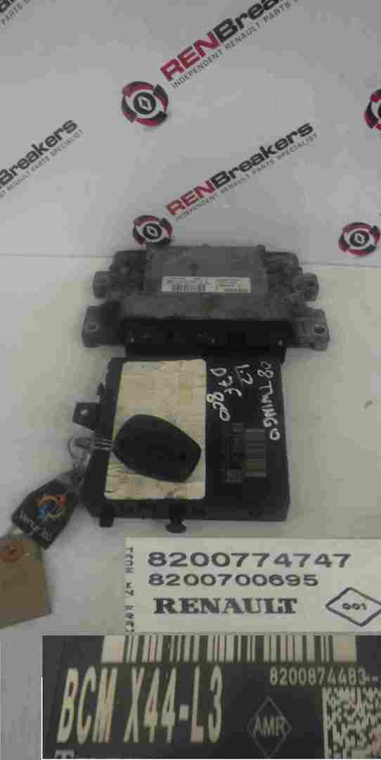 Renault Twingo 2007-2011 1.2 8v ECU SET UCH BCM Immobiliser + Key Fob 8200774747