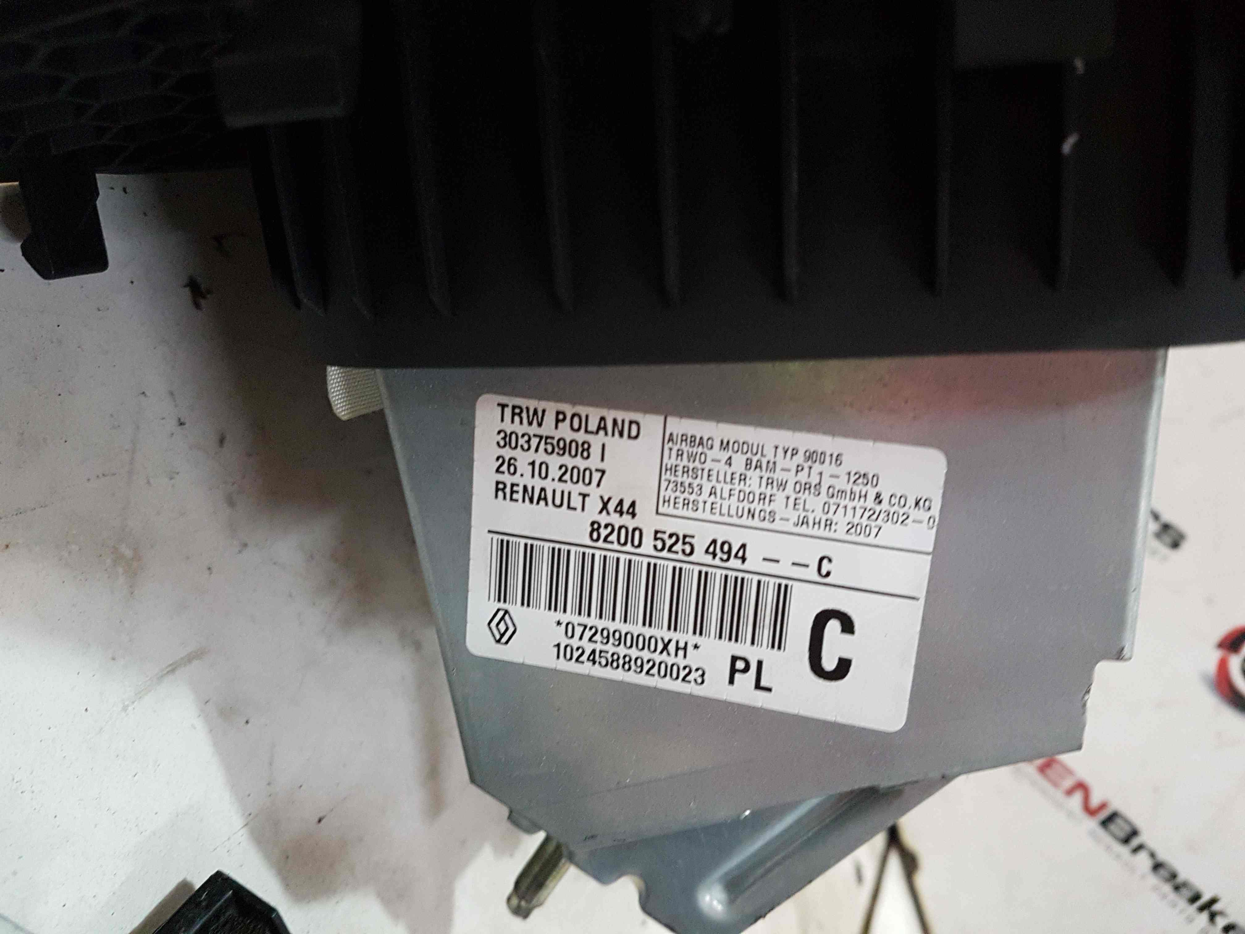 Thumb 5 Renault Twingo 2007-2012 Passenger NSF Front Dashboard Airbag 8200525494