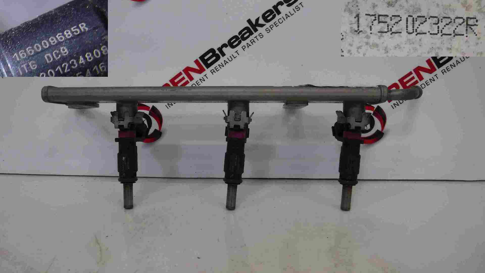 Renault Twingo 2014-2017 1.0 sCe Fuel Injectors X3   Rail 166009685R 175202322R