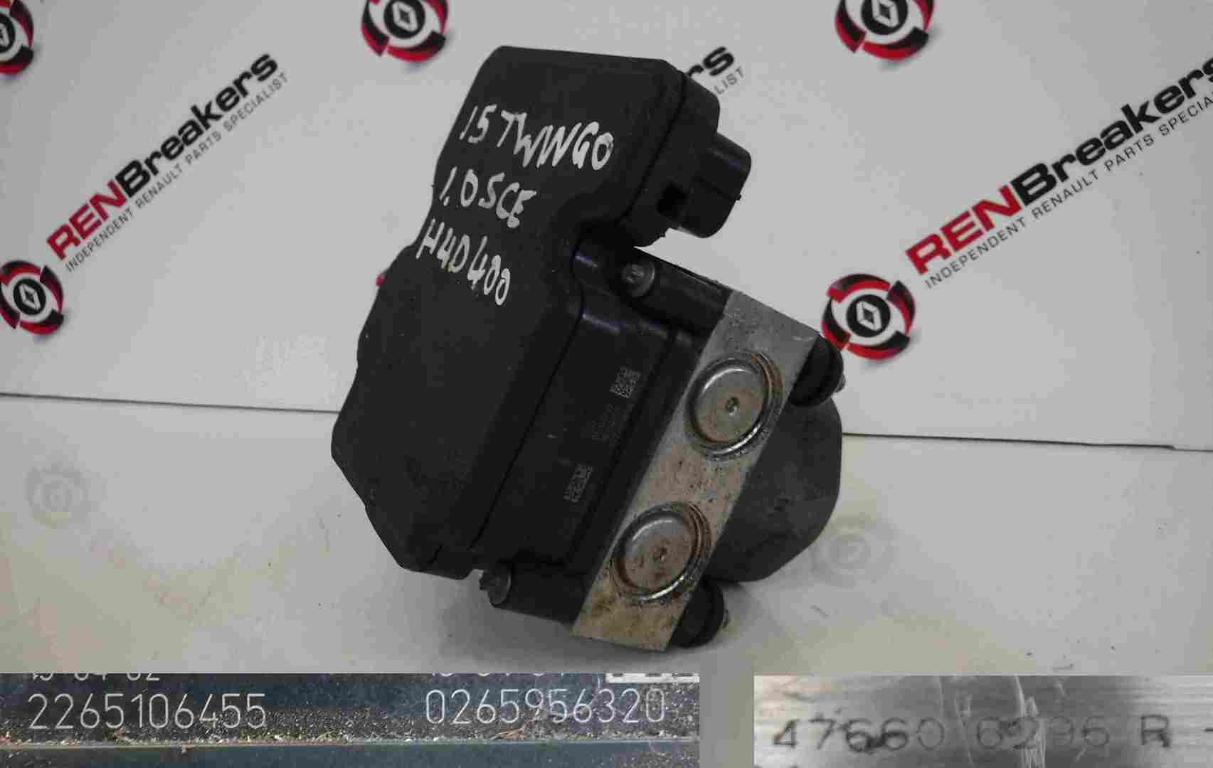 Renault Twingo 2014-2017 ABS Pump Unit 2265106455 0265956320 476606296R