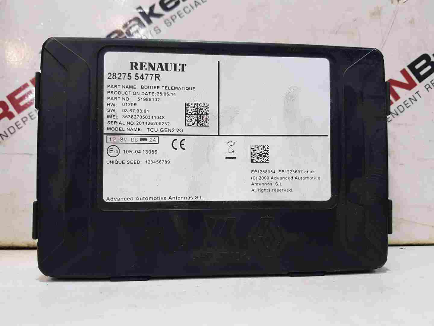 Thumb 5 Renault Twingo MK3 2014-2017 SAT Nav Control Module Unit ECU 282755477R