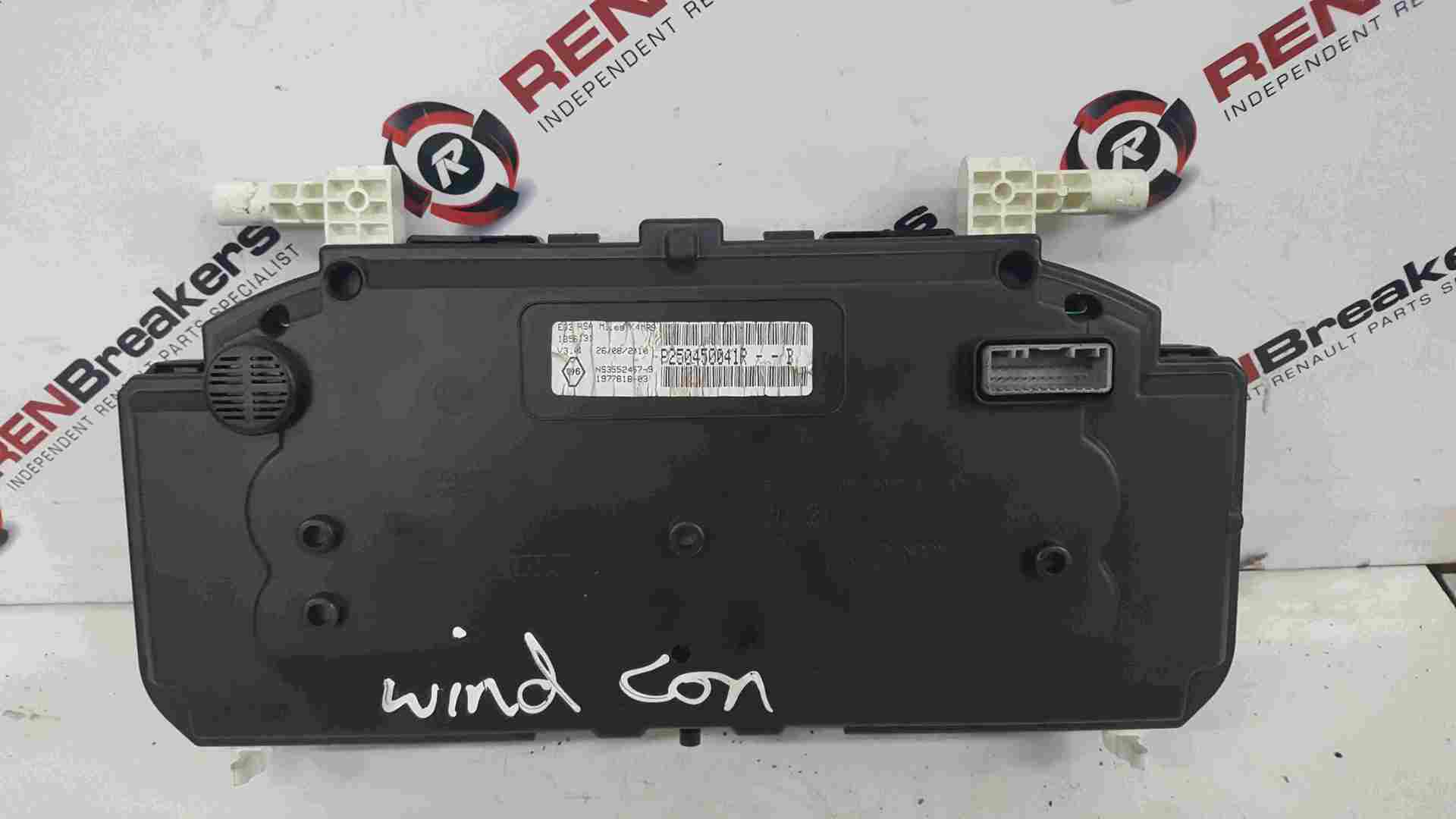 Renault Wind 2010-2013 Instrument Panel Clocks Dials Speedo 250450041R