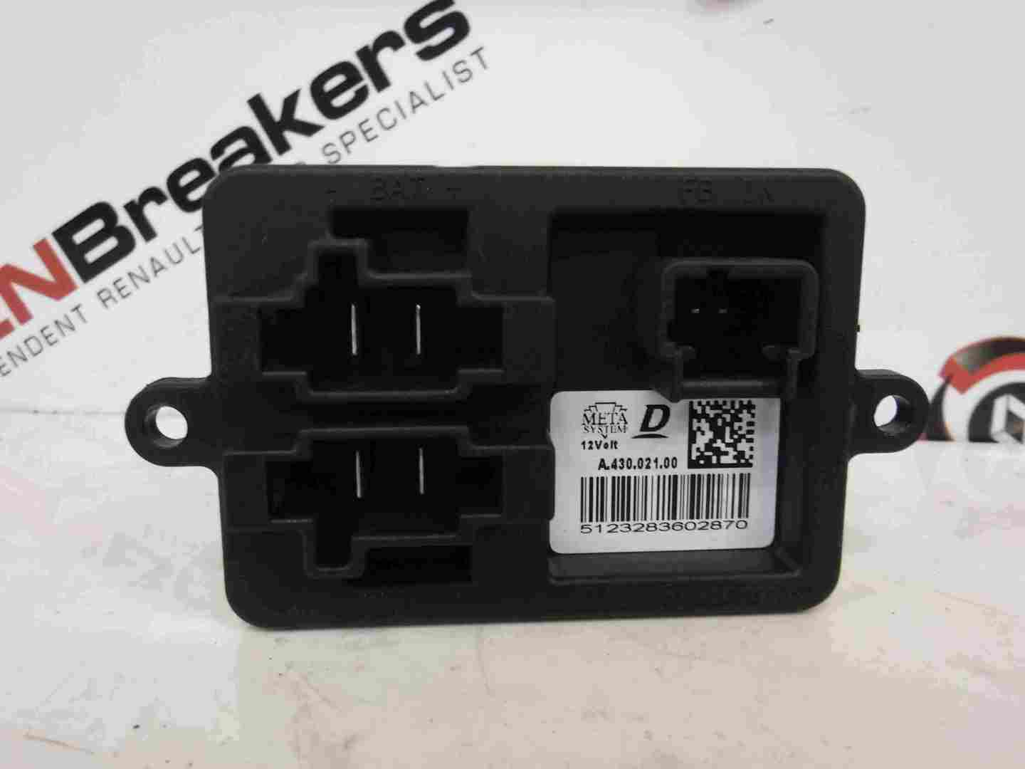 Renault Zoe 2012-2016 Heater Resistor 5123283602870