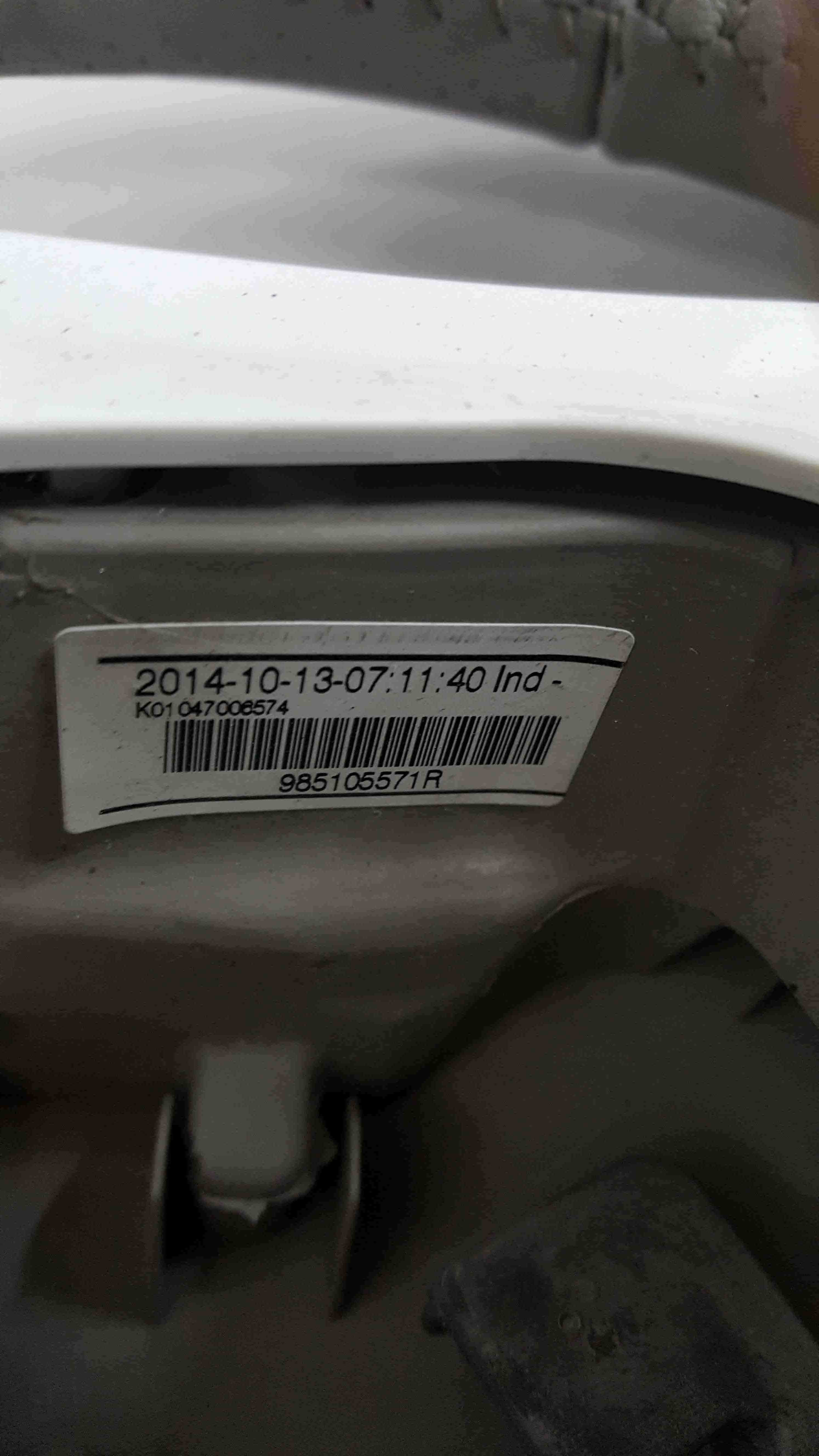 Renault Zoe 2012-2018 Steering Wheel Cruise Control Beige White Insert