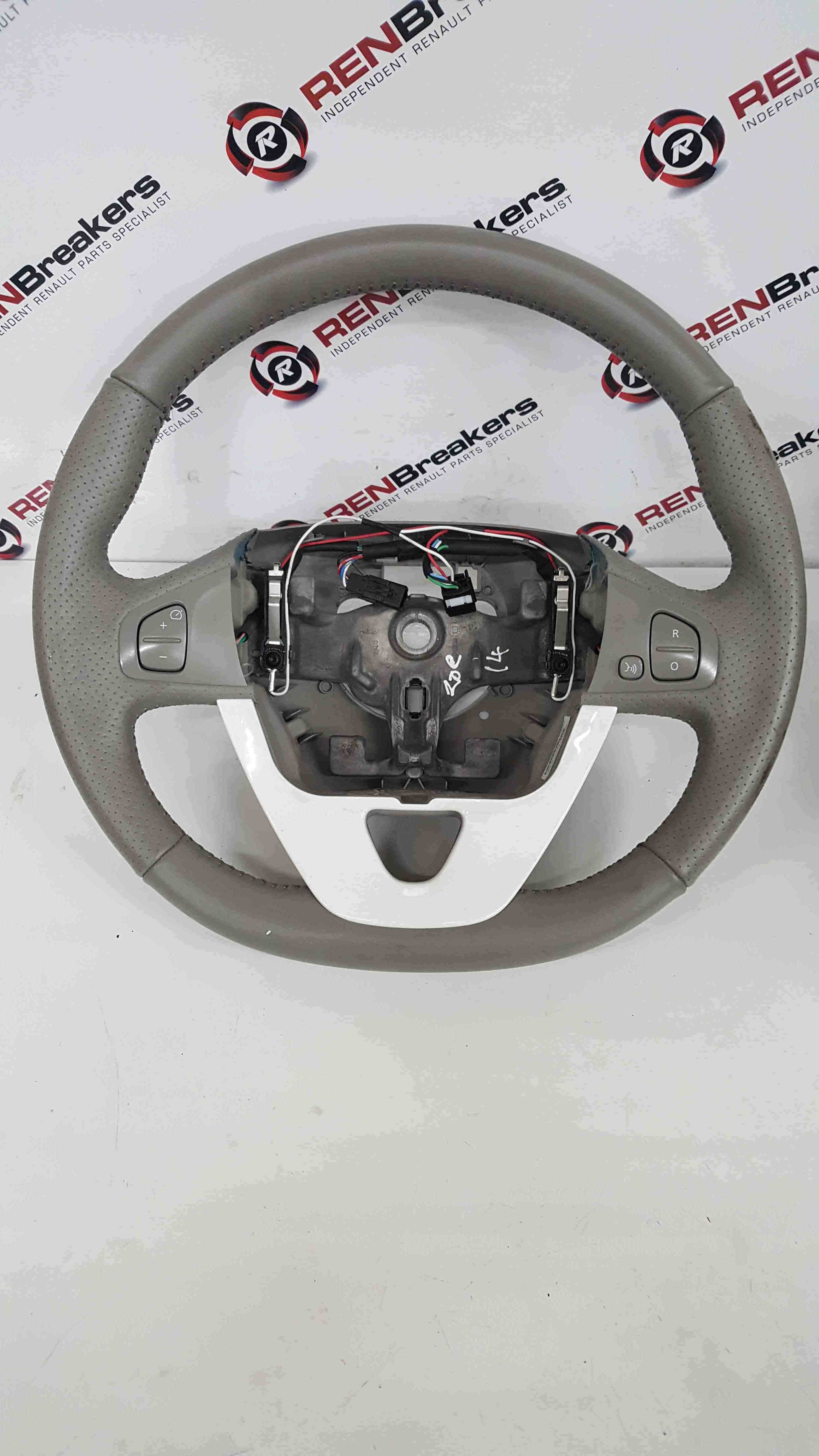 Renault Zoe 2012-2018 Steering Wheel Cruise Control Beige White Insert