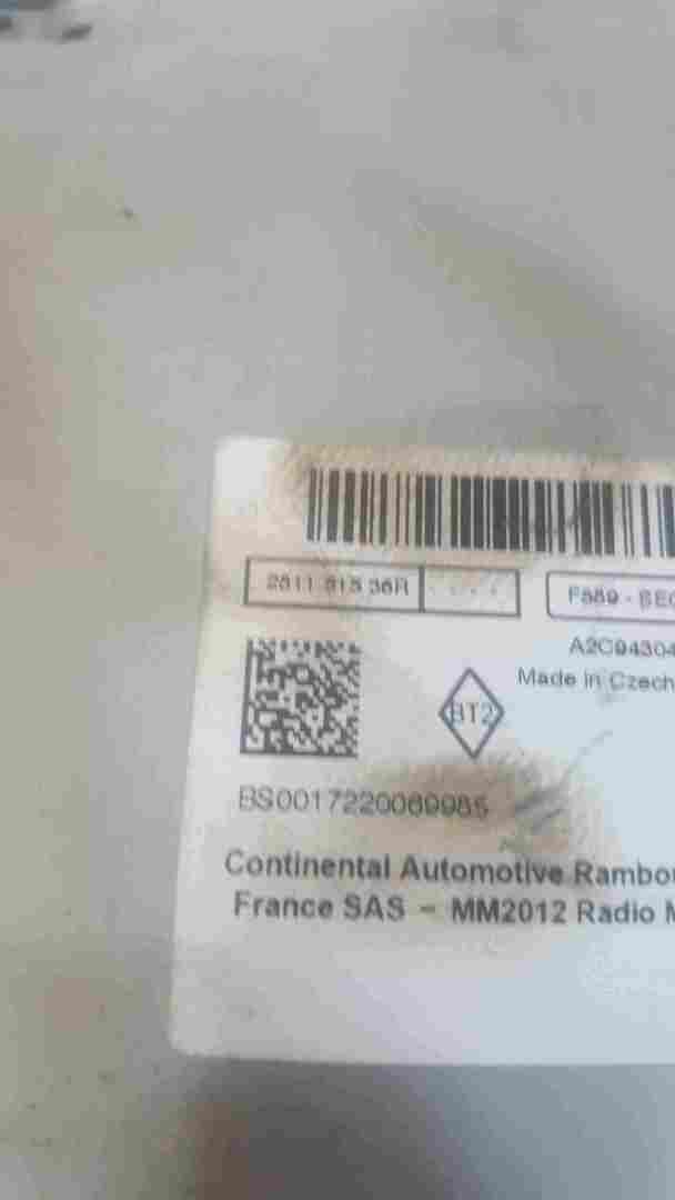 Thumb 2 Renault Zoe Captur 2012-2019 Sat Nav Navigation Unit 281151536R