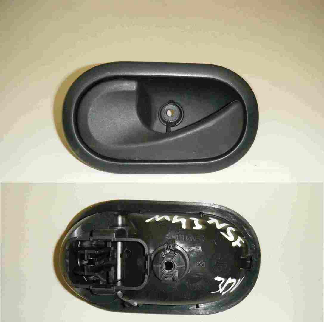 Renault Clio MK3 2005-2009 Passenger NSF Front Door Handle Plain Black