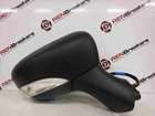 Renault Clio MK4 2013-2015 Drivers OS Wing Mirror Plain Black Electric