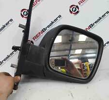 Renault Kangoo 2007-2017 Drivers OS Wing Mirror Plain Black Power Fold