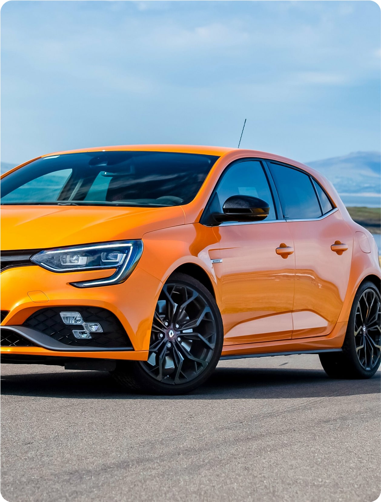 Picture of orange Car